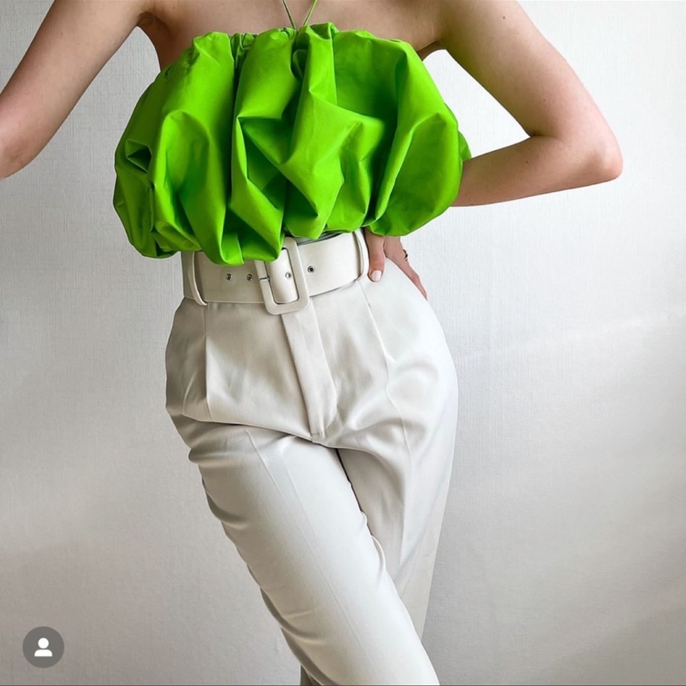 ZARA | NWT VOLUMINOUS TOP LIMITED EDITION GREEN
